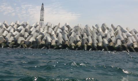 U.A.E. — Sharjah: Jetty at Hamriyah Free Zone
